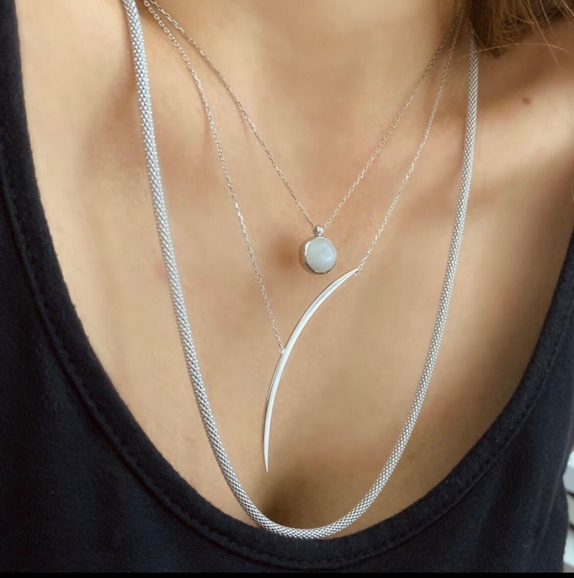 Silver Arc Gümüş Kolye